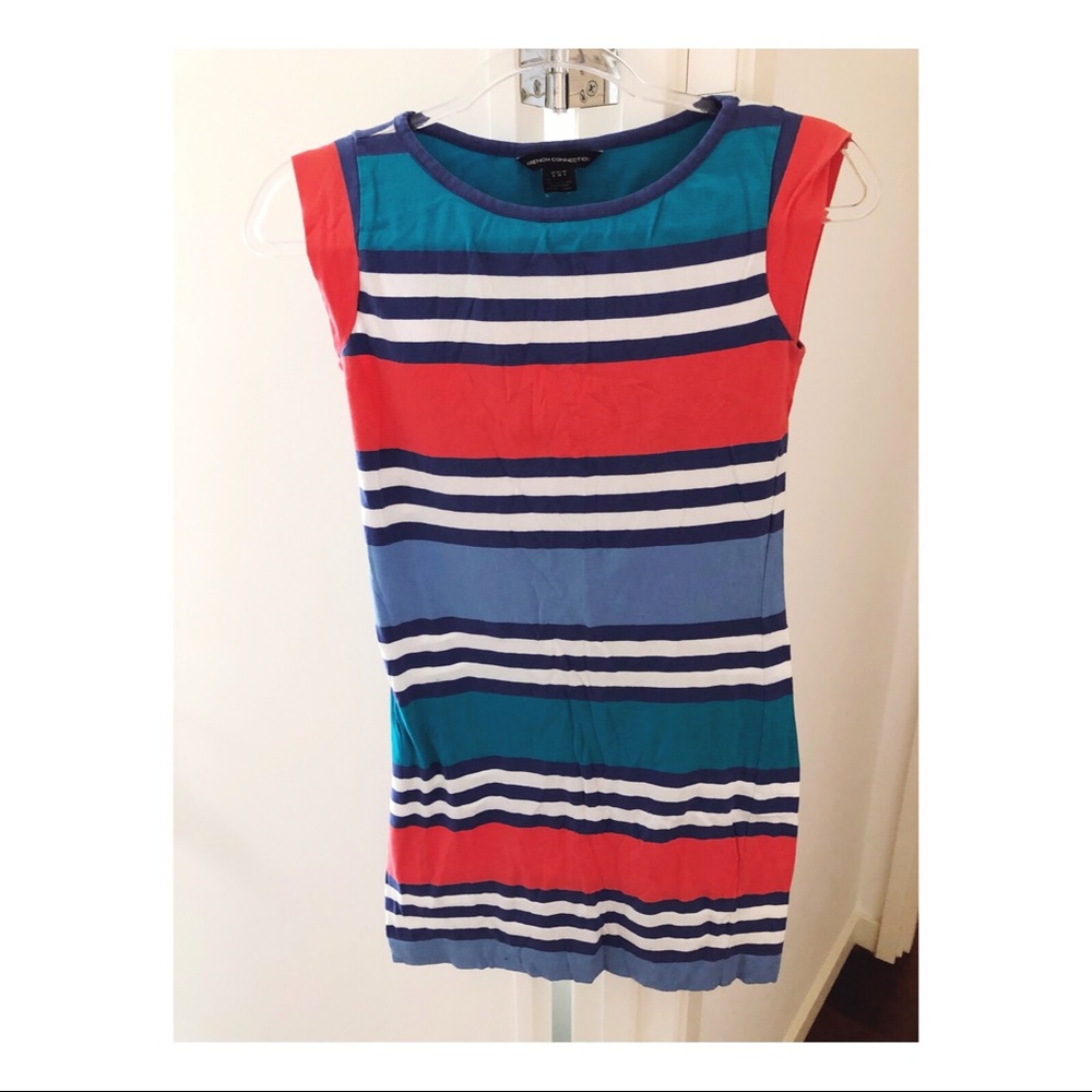 French connection multi jag dress. Size 4.